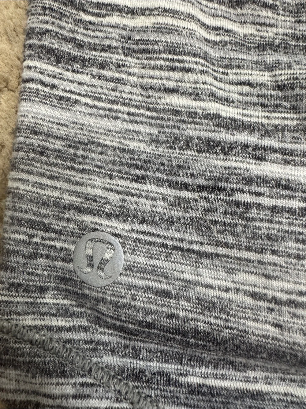 Lululemon Moment To Movement 2-In-1 Tank Heathered Black / Black size 4